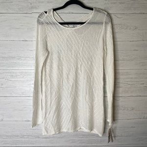 Bar III NWT tunic length open knit sweater